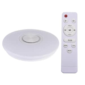 17.3 in. Round Light Fixture LED Flush Mount Ceiling Lighting with Remote Control