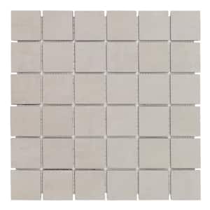 Forte Gray 11.81 in. x 11.81 in. Natural Porcelain Mosaic Floor and Wall Tile (0.97 sq. ft./Each)