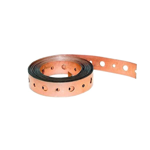 Basset Products 3/4 in. x 100 ft. Perforated Copper Duct Strap (5-Piece)