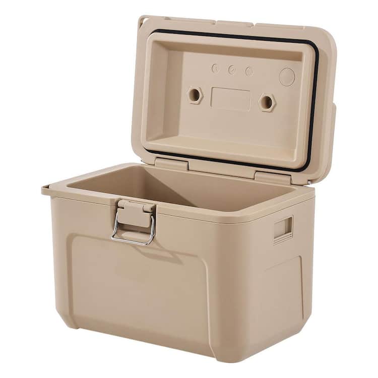 SVOPES 16.5 qt. Portable Cooler, Hard Cooler with Ice Retention, Heavy-Duty Handles &amp; Cup Holder, Lightweight Insulated