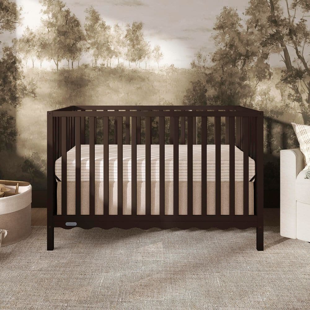 Chocolate Chip Synergy Wave 5-in-1 Convertible Crib
