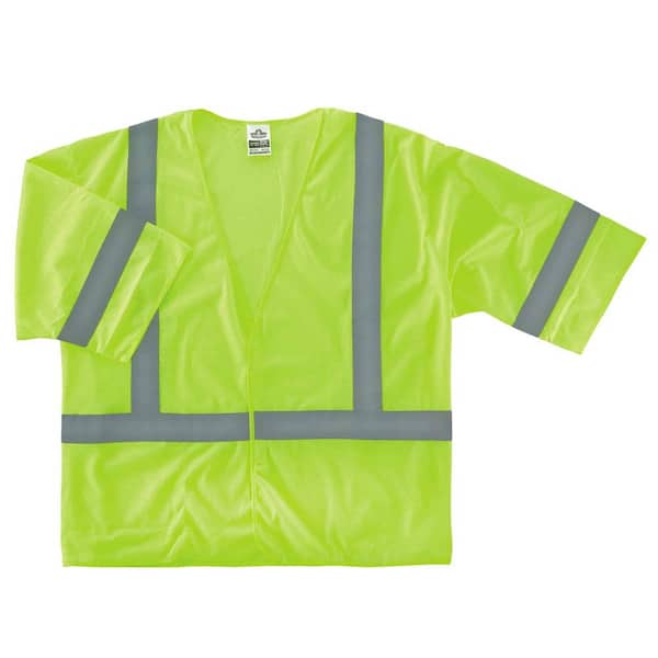 Ergodyne GLoWEAR 2XL/3XL Lime Hi-Vis Type R Class 3 Economy Vest