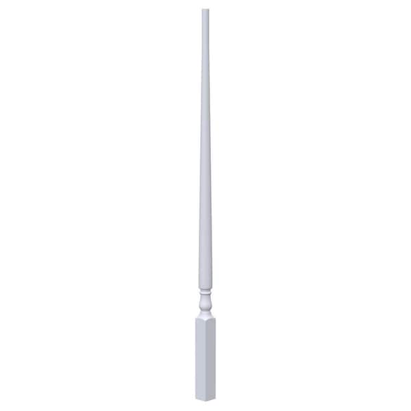 EVERMARK Stair Parts 31 in. x 1-1/4 in. 5015 Primed Pin Top Wood Baluster for Stair Remodel