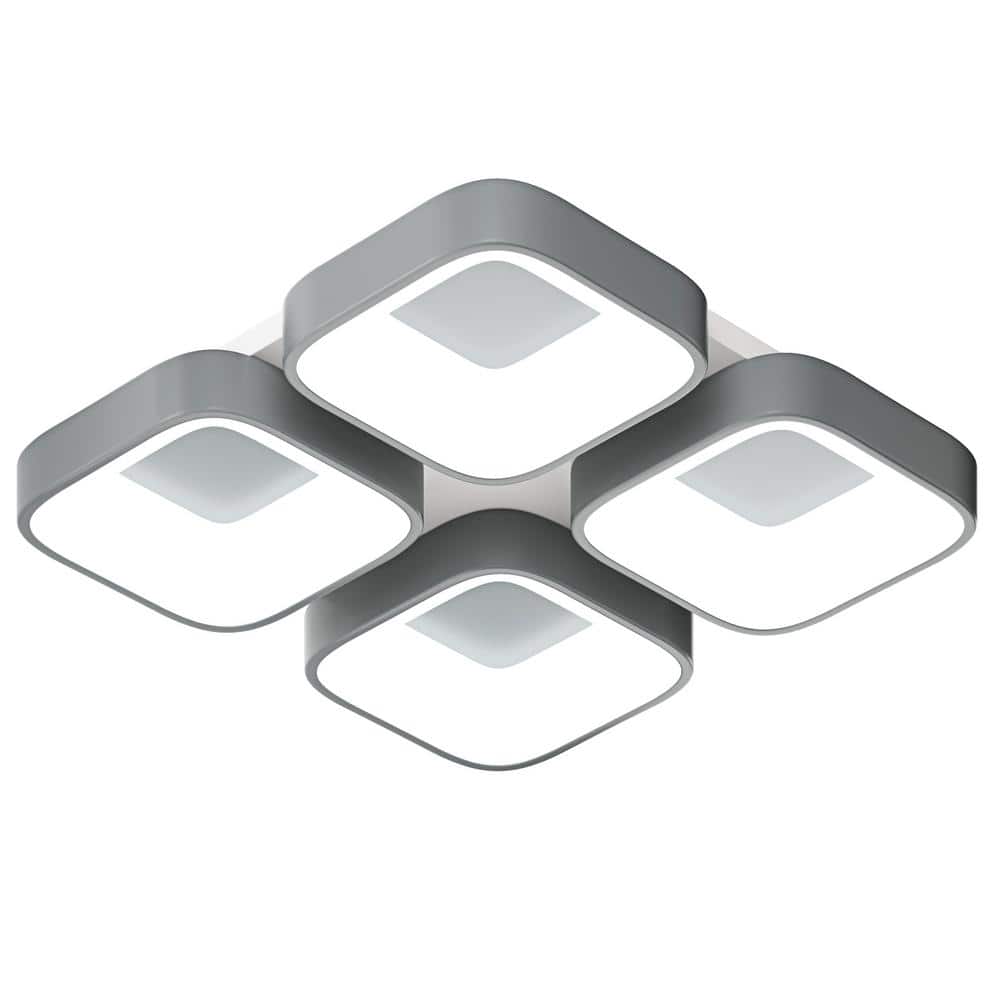 Modern 26.77 in. Integrated LED Flush Mount Creative Design Close to Ceilin
