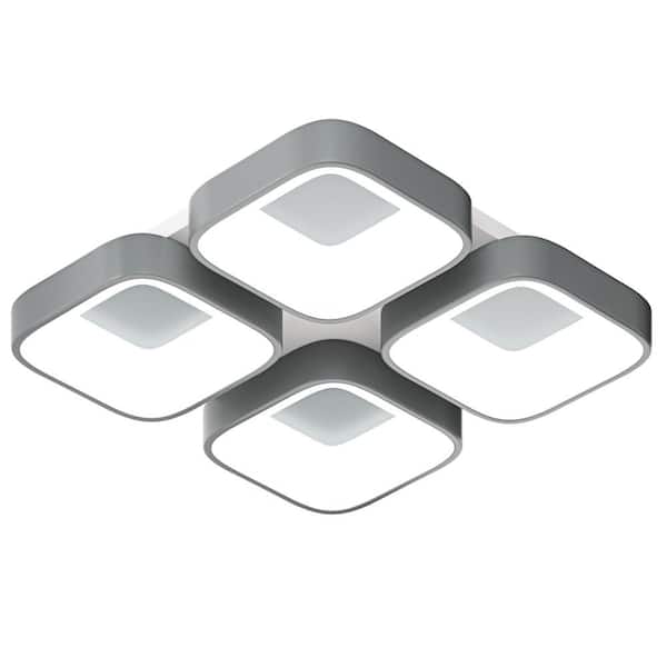 aiwen Modern 26.77 in. Integrated LED Flush Mount Creative Design Close to Ceiling Lighting