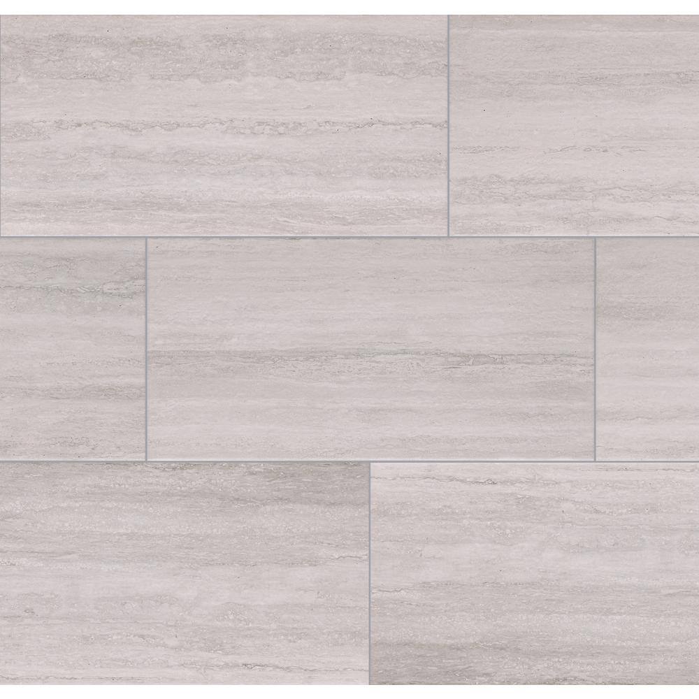 Florida Tile Home Collection Silver Sands 12 in. x 24 in. Porcelain Floor and Wall Tile (13.62