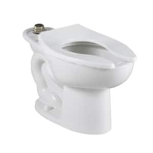 Madera FloWise 16-1/2 in. High Top Spud Slotted Rim Elongated Flush Valve Toilet Bowl Only in White