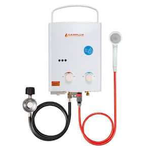 Camplux 5L 1.32 GPM Outdoor Portable Propane Gas Tankless Water Heater