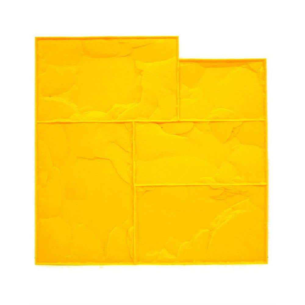 Bon Tool 24 in. x 24 in. Ashlar Yellow Floppy Stamp