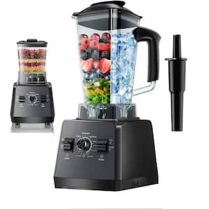 68 oz. 15-Speed Black 1000W Powerful Blender 25000RPM with 2 Containers Countertop Blenders