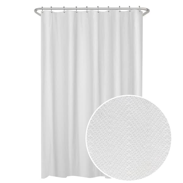 Zenna Home Herringbone 70 In W X 72, Are Fabric Shower Curtain Liners Waterproof