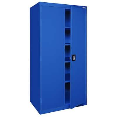 Sandusky Elite Series Steel Freestanding Garage Cabinet in Blue (46 in ...