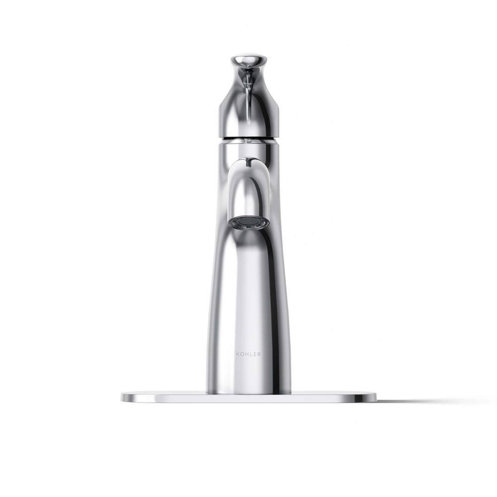 Polished Chrome Single-Handle Bathroom Sink Faucet