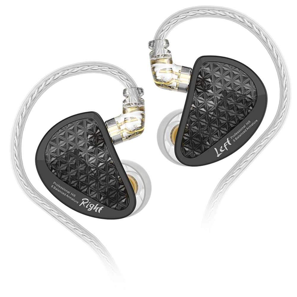 HiFi IEM PRO Black Wired Noise Cancelling Earbud and In-Ear Earbuds