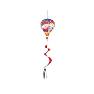 55 in. Happy Scarecrow Couple Burlap Balloon Spinner
