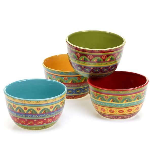 Fiesta Microwave Safe 8 Piece Mixing Bowl Set