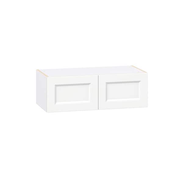 Laramie 30 in. W x 14 in. D x 10 in. H Assembled Wall Bridge Kitchen Cabinet in Painted Bright White
