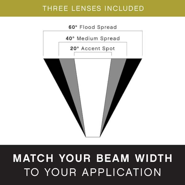 HINKLEY - Lumacore 2700K Adjustable Lumen Bronze Hardwired LED Outdoor Spotlight with Variable Wattage