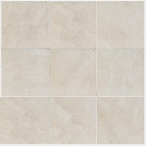 Florida Tile Home Collection Sahara Creme 12 in. x 12 in. Porcelain Floor and Wall Tile