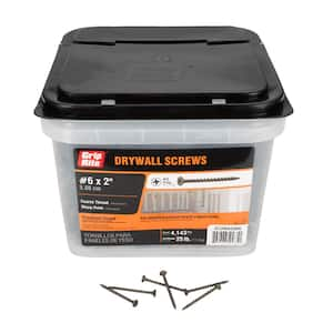 #6 x 2 in. #2 Phillips Bugle Head Coarse Thread Sharp Point Drywall Screws 25 lb. bucket