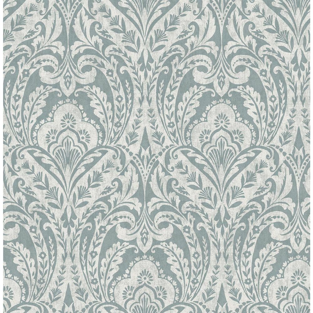Berkshire Denim Blue Damask Wallpaper Sample price history on PriceWatchPro