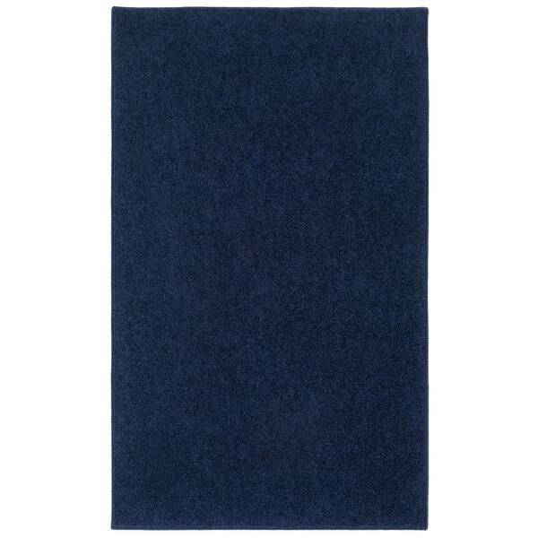 Nance Carpet and Rug OurSpace Navy 4 ft. x 6 ft. Bright Area Rug