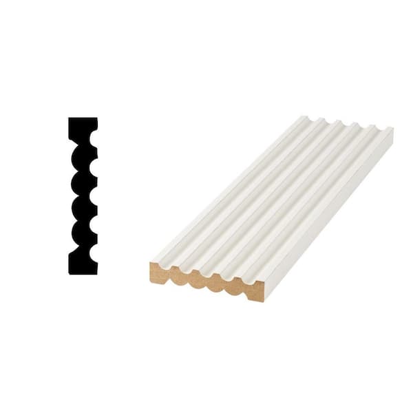 Woodgrain Millwork LWM 1683 - 19/32 in. x 3-1/4 in. Primed MDF Door and Window Casing Moulding
