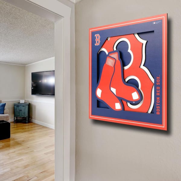 Boston Red Sox Duplex Outlet Wall Plate - Sports Fan Decor For Man Cave Or Game Room - View #2