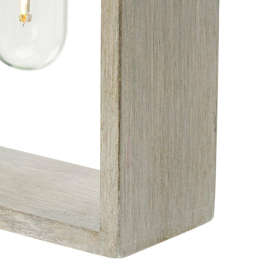 Boundary Brushed Nickel and Oak 24" Wall Sconce