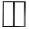 TEZA DOORS Teza 85 Series 72 in. x 80 in. Matte Black Right to Left ...