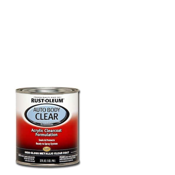 Rust-Oleum Automotive 1 qt. High-Gloss Metallic Clear Auto Body Acrylic Clearcoat Paint (2-Pack)