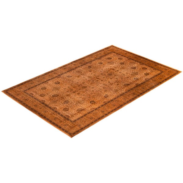 Fine Vibrance Brown - 15 ft. 9 in. x 10 ft. 2 in. Handmade Area Rug
