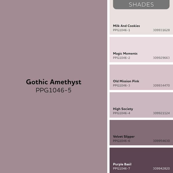 Glidden Essentials 1 gal. PPG1046-5 Gothic Amethyst Semi