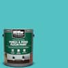BEHR PREMIUM 1 gal. #500B-4 Gem Turquoise Low-Lustre Enamel Interior ...