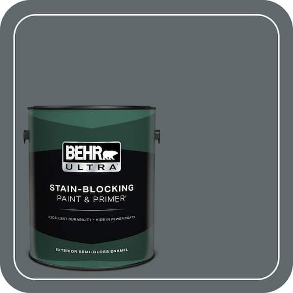 BEHR ULTRA 1 gal. #730F-6 Amphibian Semi-Gloss Enamel Exterior Paint & Primer