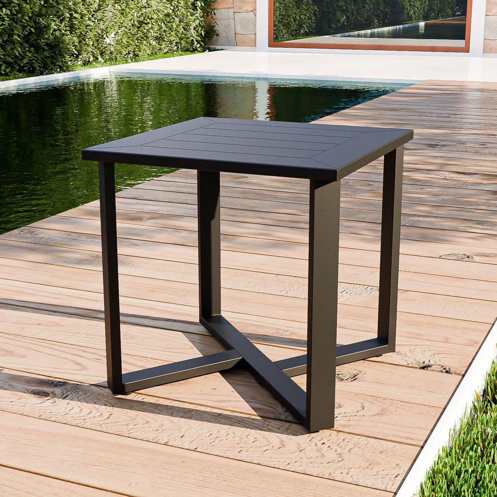 All-Weather Garden Outdoor Patio Square Side Table