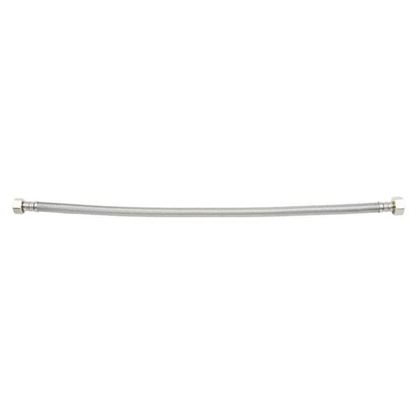 Plumbshop 7/16 in. Compression x 1/2 in. FIP x 20 in. Braided Stainless Steel Faucet Supply Line