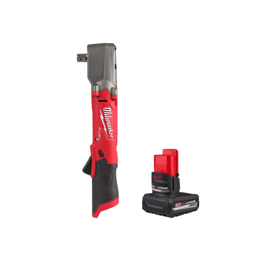 M12 FUEL 12V Lithium-Ion Brushless Cordless 1/2 in. Right Angle Impact Wrench with Pin Detent with M12 5.0 Ah Battery price history on PriceWatchPro