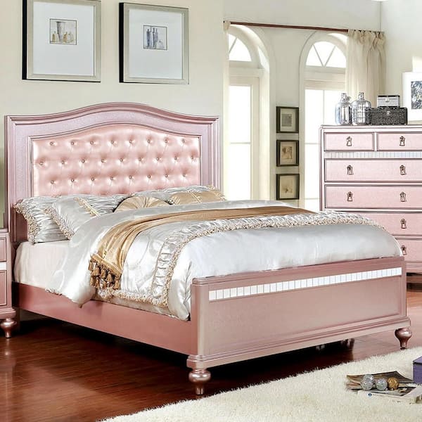 William's Home Furnishing Ariston in Rose Gold Twin Bed