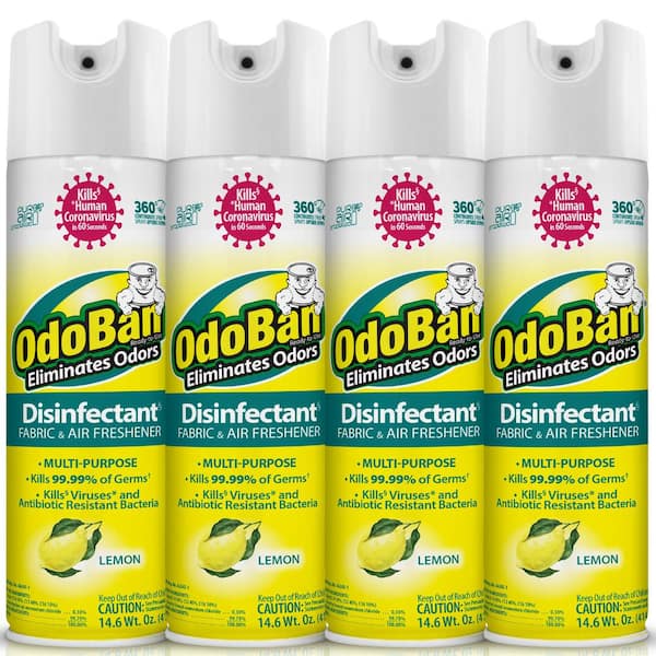 OdoBan 14.6 oz. Lemon Multi-Purpose Disinfectant Spray, Odor 