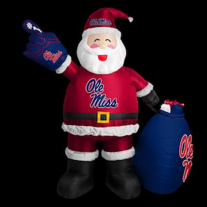 7 ft. Ole Miss Santa Clause Yard Inflatable
