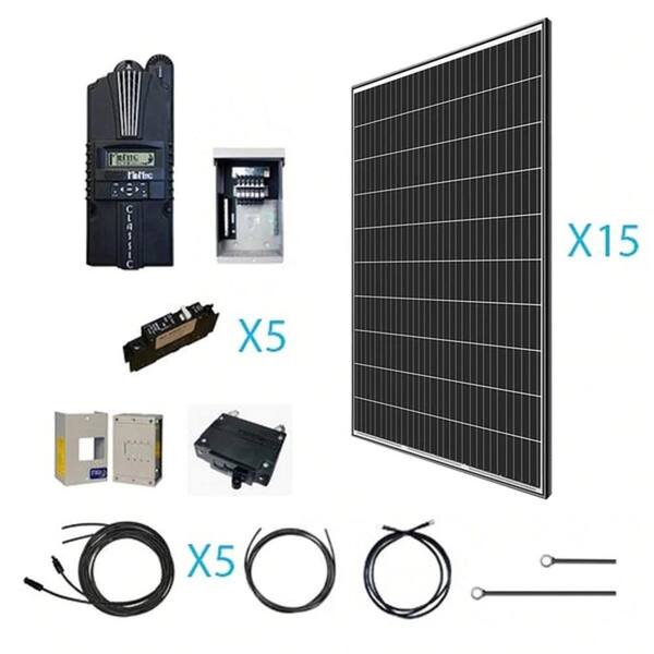 Renogy 4800-Watt 48-Volt Off Grid Monocrystalline Solar Kit
