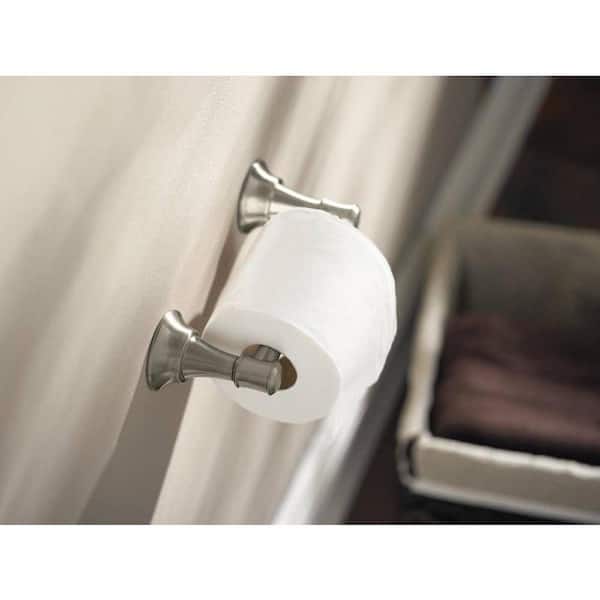 MOEN Ashville Pivoting Double Post Toilet Paper Holder 