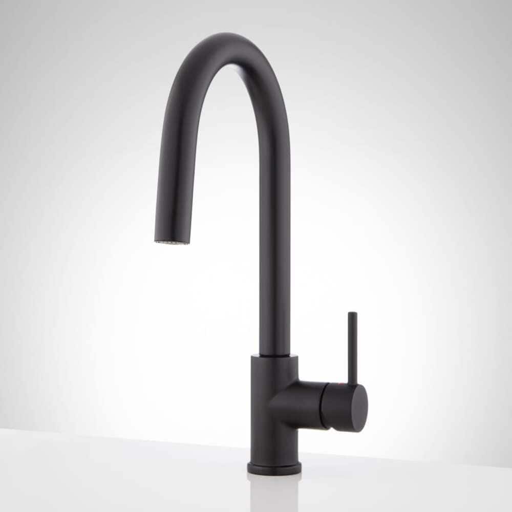 Ravenel Matte Black Pull-Down Kitchen Faucet with Spray