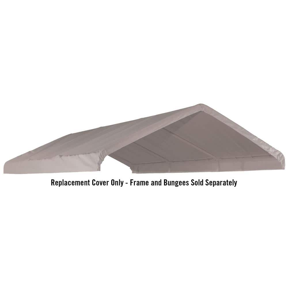 ShelterLogic 10' x 20' White Waterproof Canopy Replacement Cover