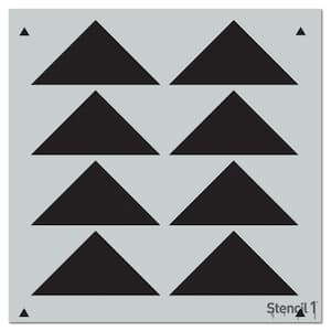 Triangles Aligned Repeat Pattern Stencil