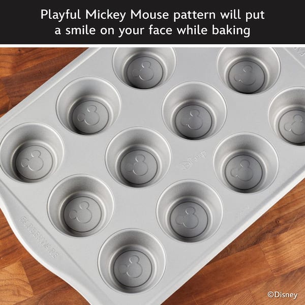 Bake with Mickey 12 Cup Steel Muffin Pan 49034 The Home Depot