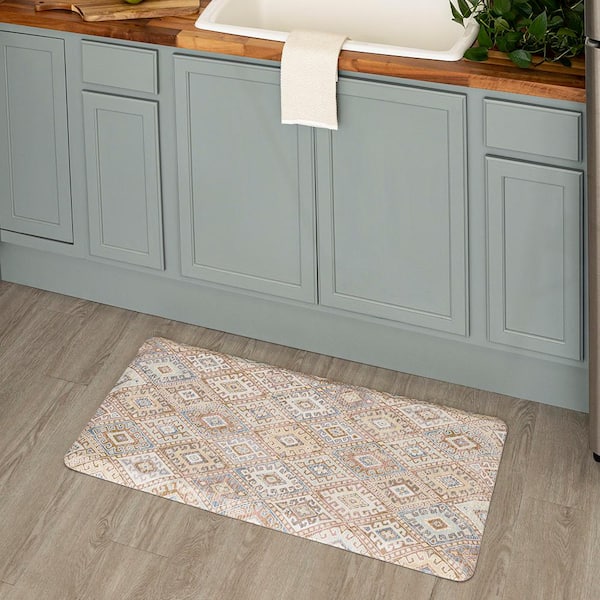 Mohawk Home Stark Tiles Multi 20 in. x 42 in. Kitchen Mat