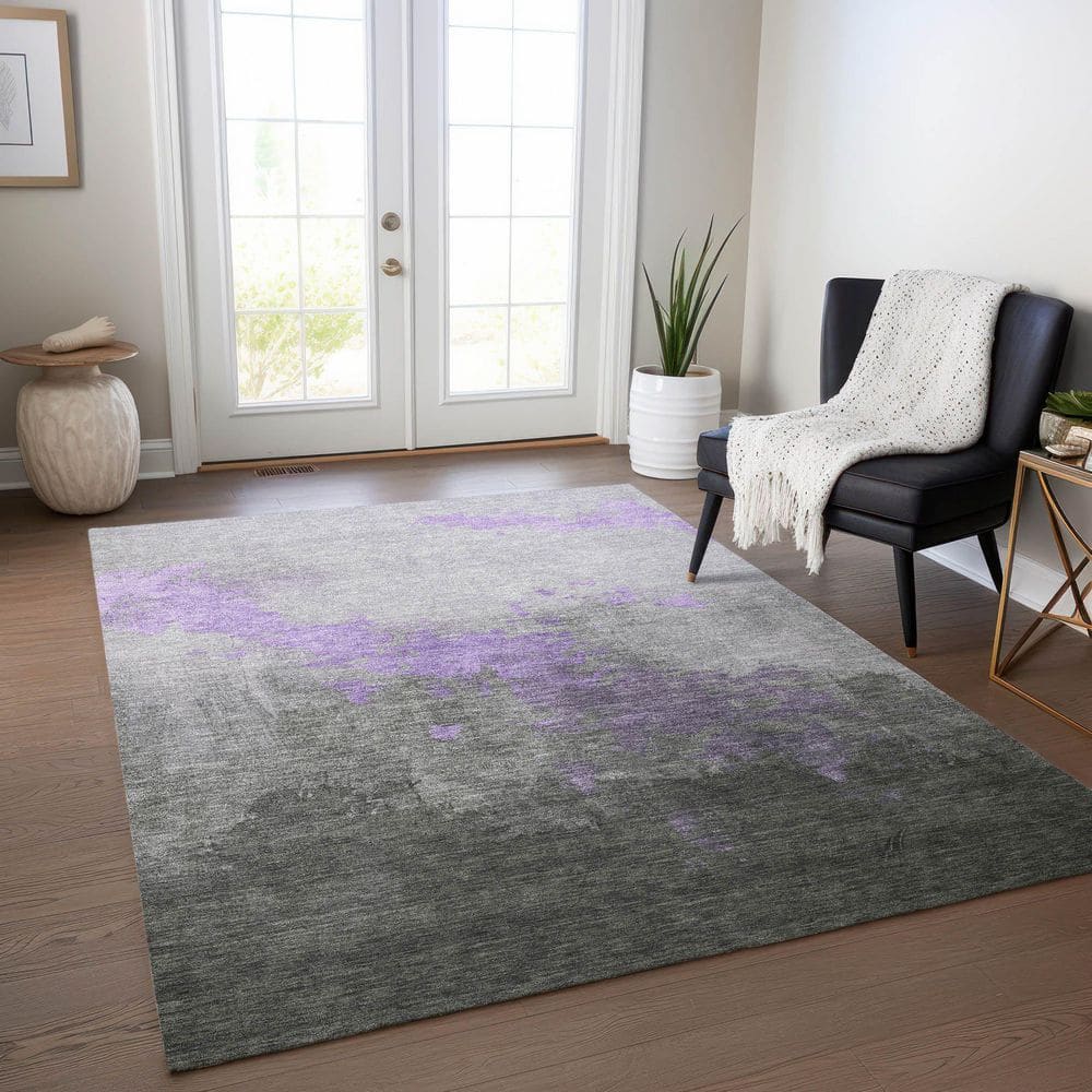 Chantille Machine Washable Indoor/Outdoor Abstract ACN1881 Lavender 9 ft. x 12 ft. Accent Rug price history on PriceWatchPro