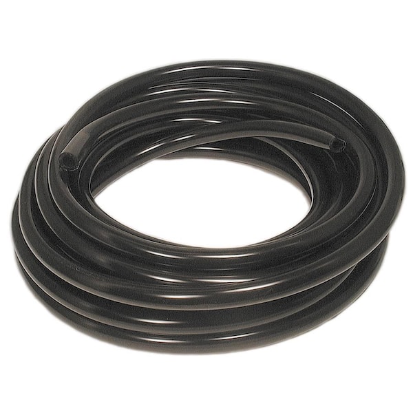 New 115-006 Fuel Line for 5/16 in. ID 1/2 in. OD Length 25 ft. Black PVC  Oil Chemical & Gas Resistant, Smooth & Flexible